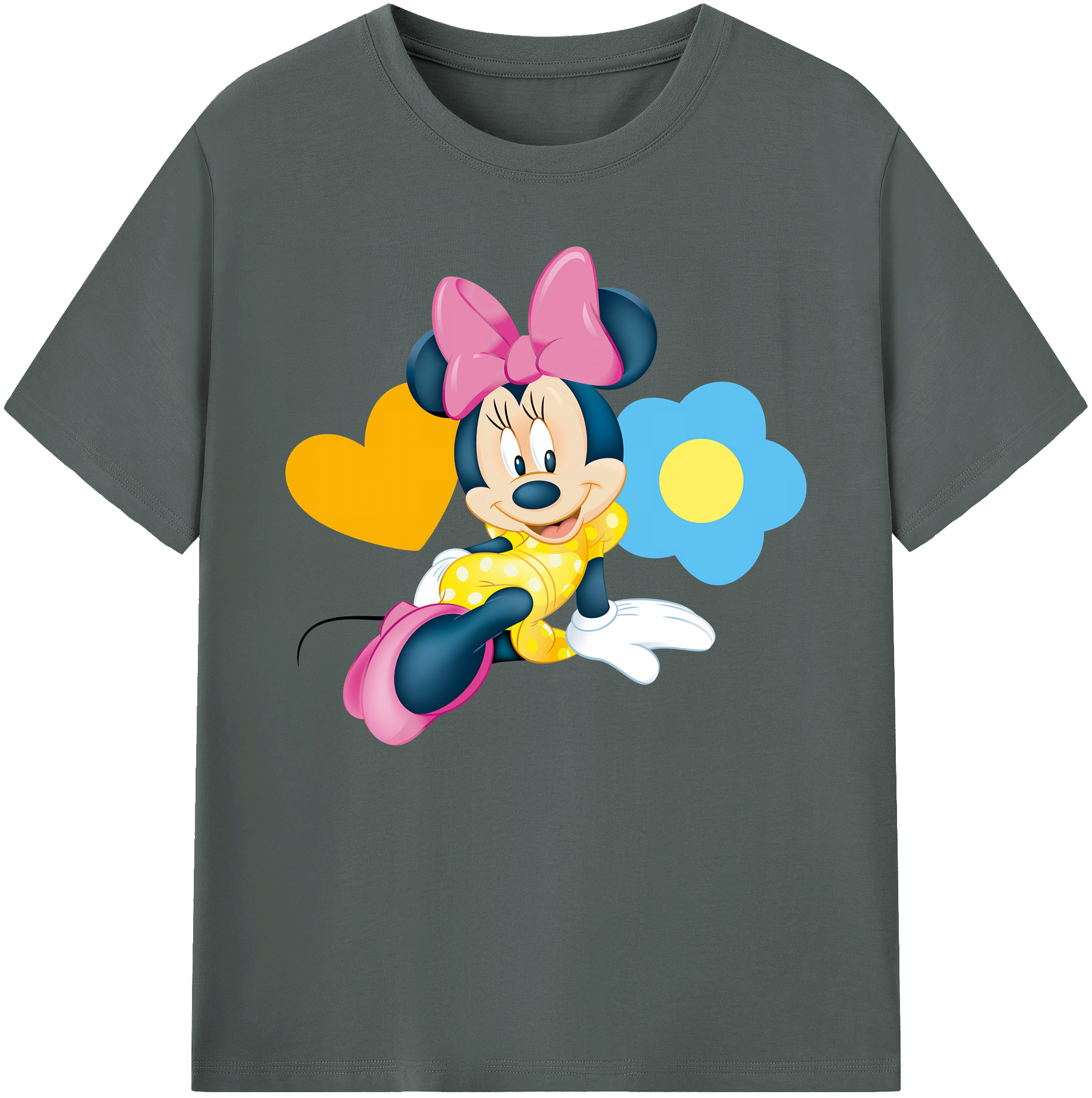 ミッキーマウス Mickey Mouse 綿100％ メンズ半袖Tシャツ｜肌触りやわらか＆通気性